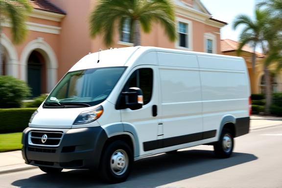 Predator Express cargo express van completing same-day delivery for Tampa Bay e-commerce retailer